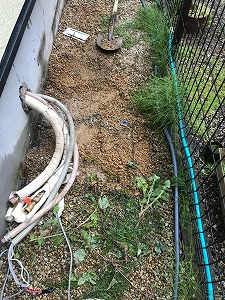 守山市U様邸　エコキュート取替え途中